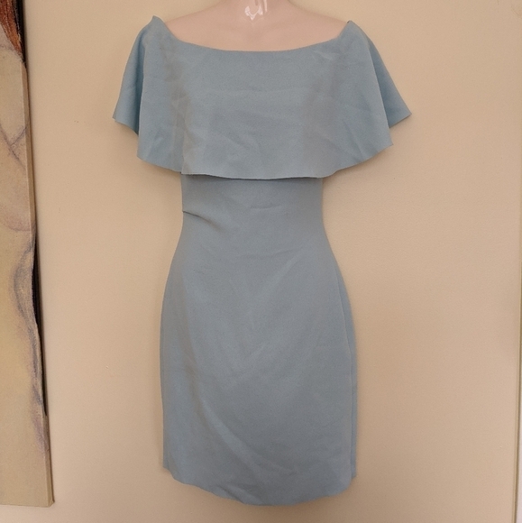 Reiss balm off the shoulder bardot dress allure blue xs 0 - Picture 5 of 16